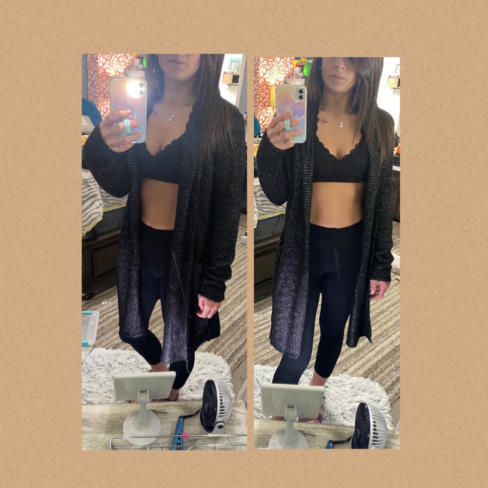 Women’s black & silver cardigan